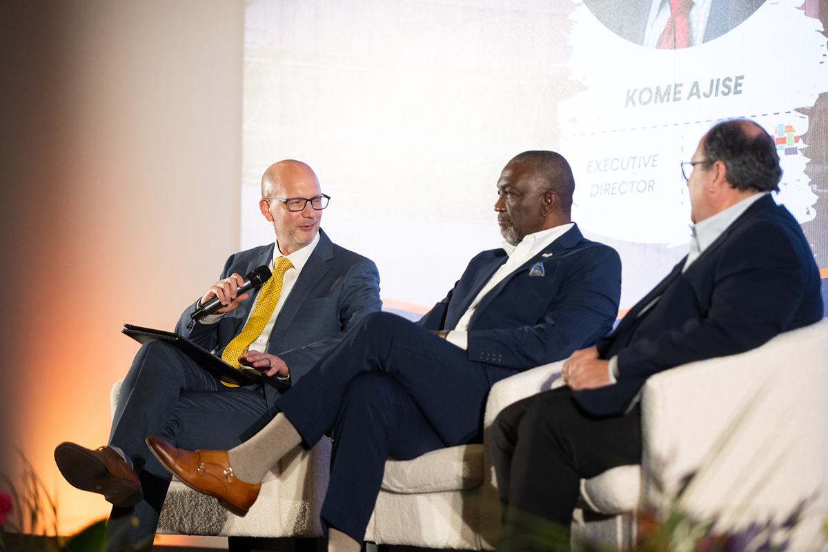 Panel discussion on the main stage at the 2025 California Infrastructure Development Conference & Expo